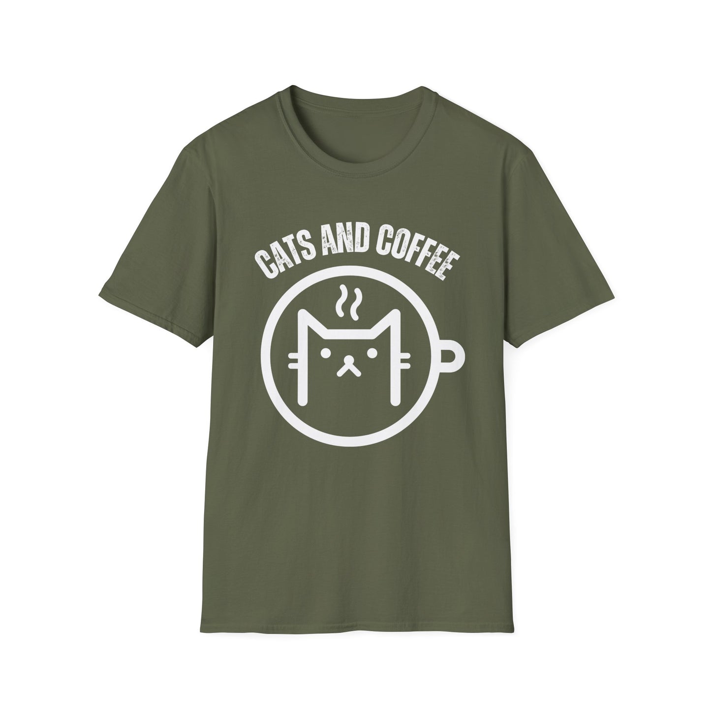 Cat Lover Shirt for Coffee Lovers gifts for Coffee Addict T-shirt for Coffee Drinker Shirt for Cat Addict T Shirt Cute Kitty gifts for Her gift