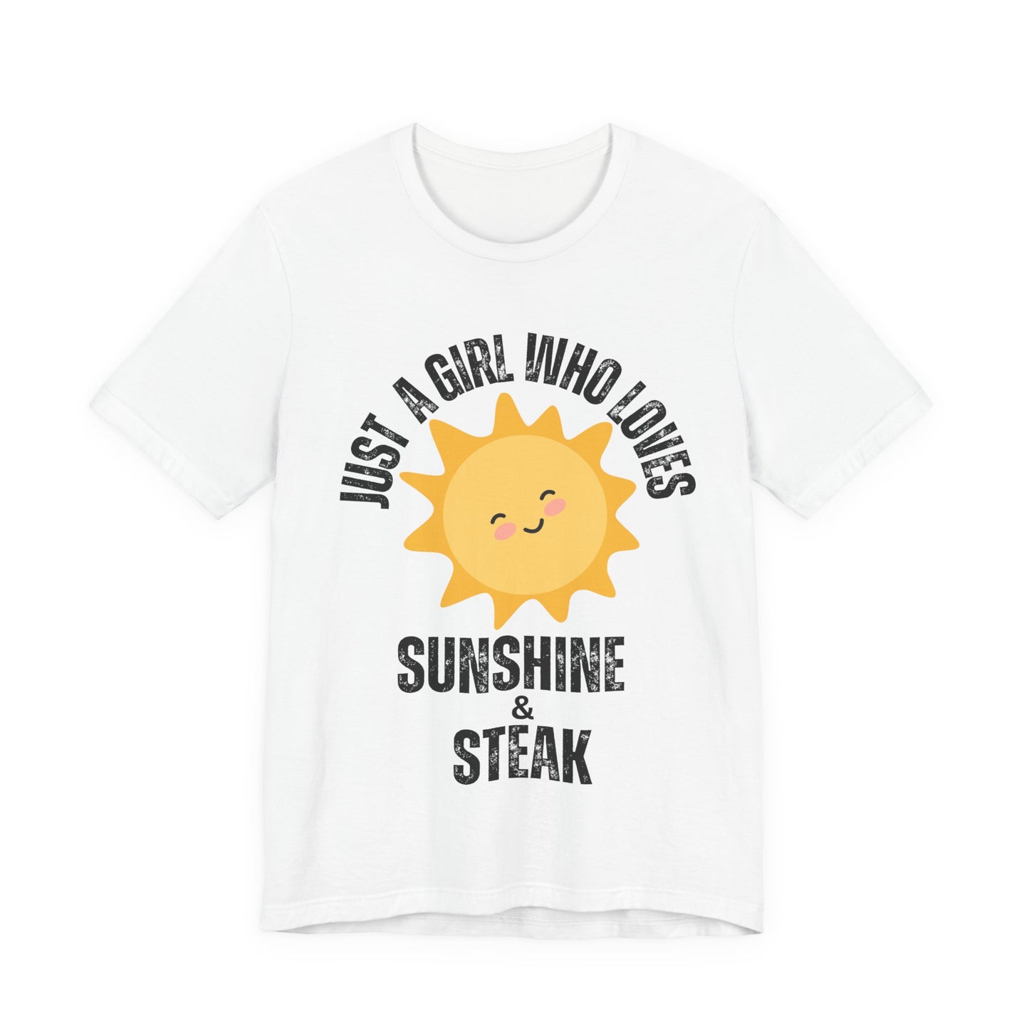 Steak and Sunshine Unisex Tee, Carnivore Diet Top, Foodie T-Shirt, Meat Lover Shirt, BBQ Party Wear, Grilling Apparel