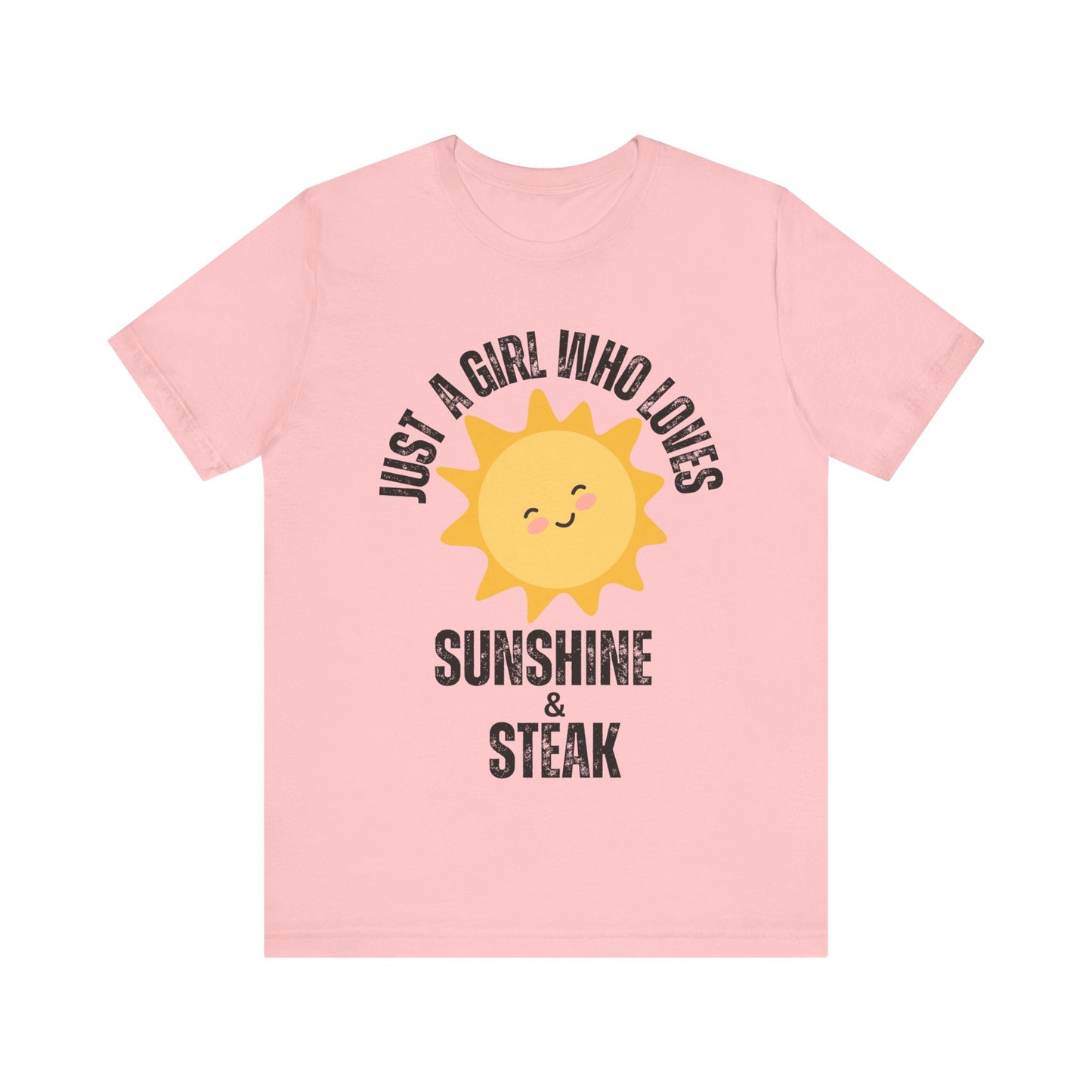 Steak and Sunshine Unisex Tee, Carnivore Diet Top, Foodie T-Shirt, Meat Lover Shirt, BBQ Party Wear, Grilling Apparel