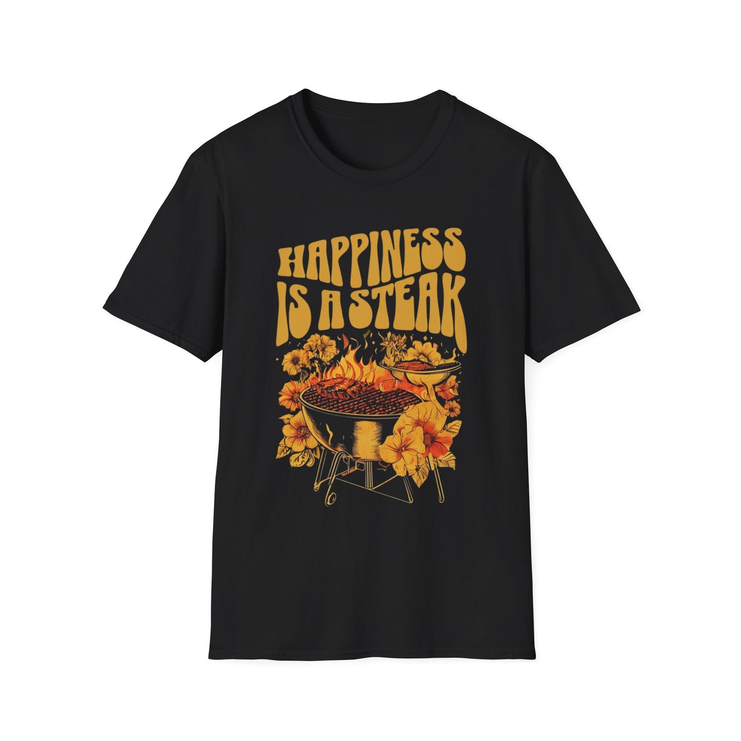 Groovy Meat Shirt for Carnivore TShirt for Steak Lover gifts for Christmas present for Meat Lover T Shirts Happiness Is A Steak T-shirt gift