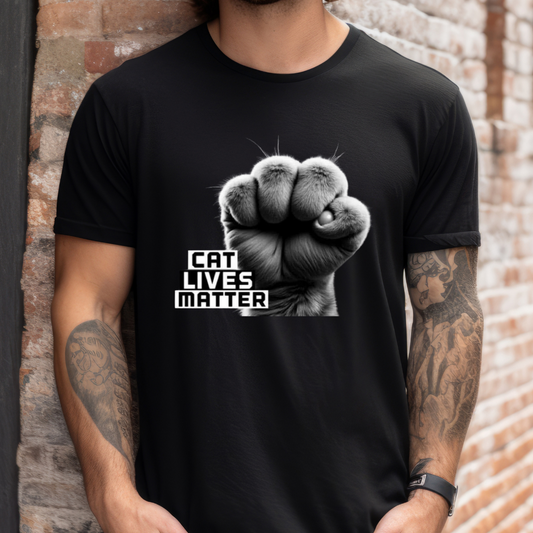 Cat Lives Matter TShirt for Cat Lover T Shirts for Cat Moms gift for Cat Dads gift for Christmas present for Cat Lovers Tee Funny Cat Tees