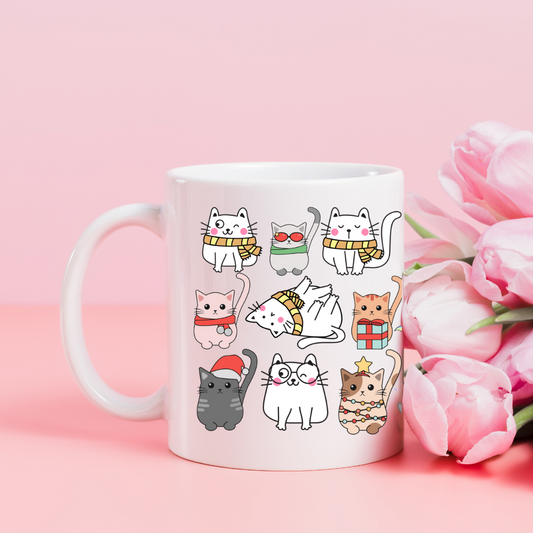 Cute Cat Mug for Cat Mom gift for Cat Lovers gift for Cat gift Adorable Coffee Mug Kitten Mug Cat All Over Print Cat Coffee Mug