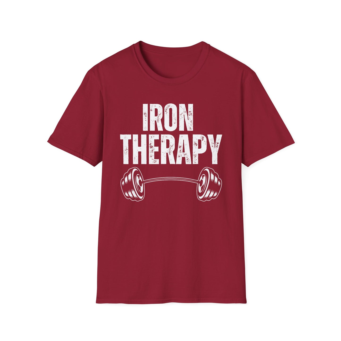 Workout Shirt IRON THERAPY T-shirt for Gym Lover gift for Fitness Lover T Shirt for Cross Fit Lover Weightlifting Shirts for Gym Rat