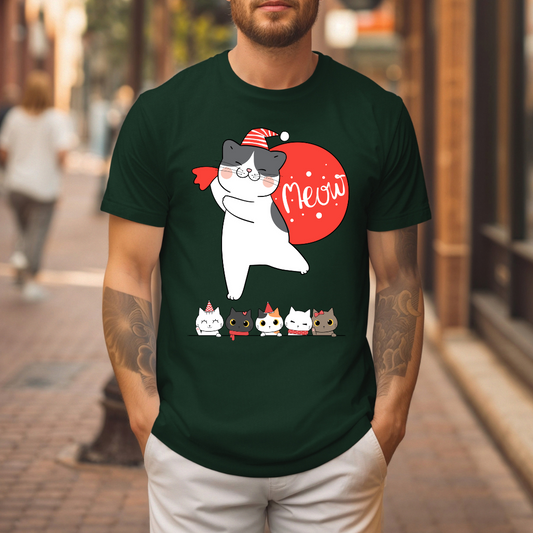 Cute Kitten Shirt for Christmas cat Presents for Cat Mom gifts for Christmas present for Cat Lover T-shirt Adorable Cats T Shirts Meow