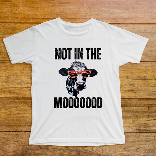 Funny Cow T-shirt or Meat Lover gift Cute Cow Shirt for Cow Lover Carnivore gift Not in the Mood