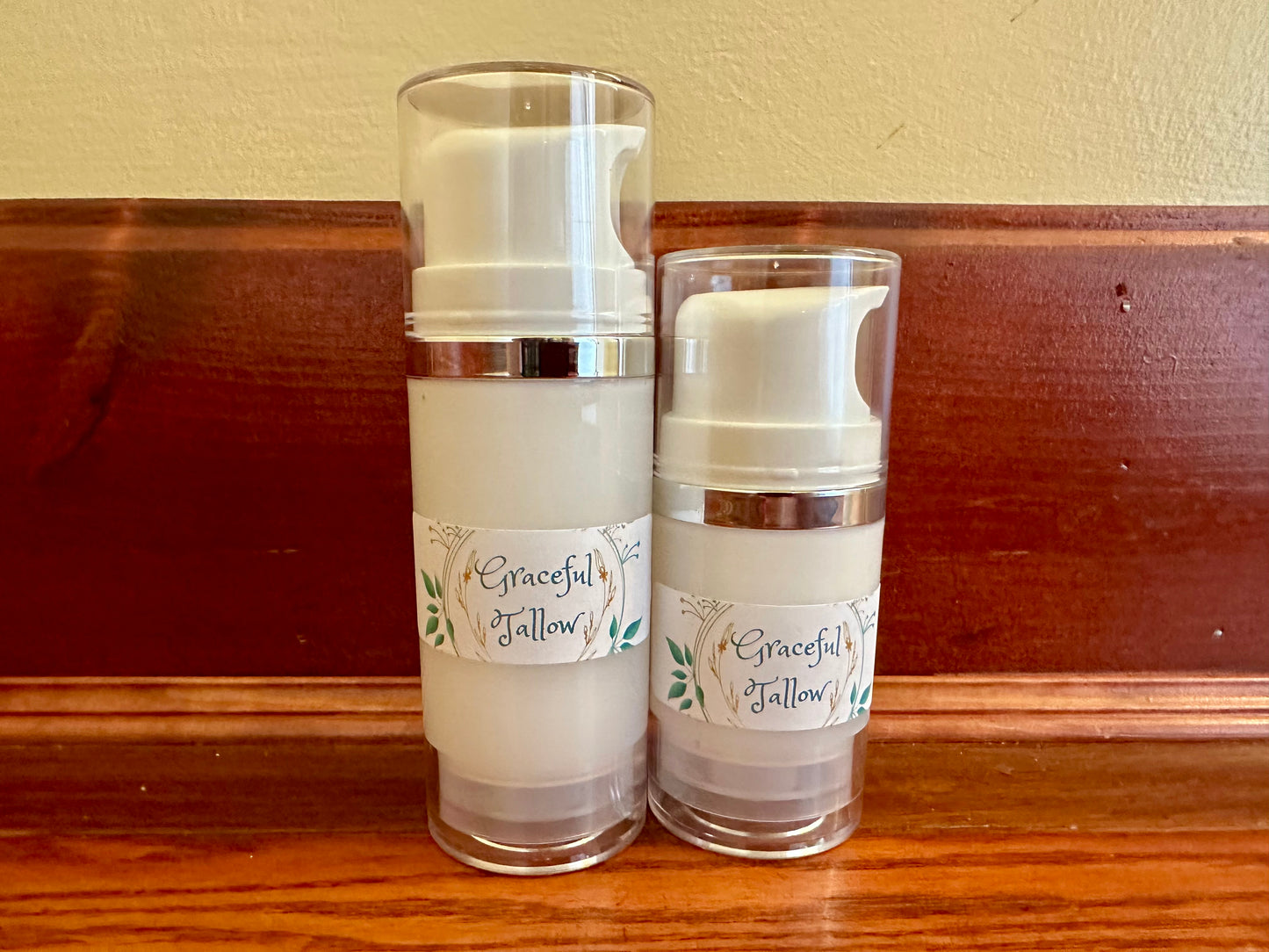 Tallow Pump Lotion Grass fed beef Tallow Face Cream for dry sensitive skin balms for carnivore diet All Natural Skincare nontoxic beauty