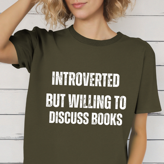 Funny Book T-shirt for Bookworm gifts for Book Lover Shirt for Introverts T Shirt for Introvert Shirts Funny gifts for Her gift for Him