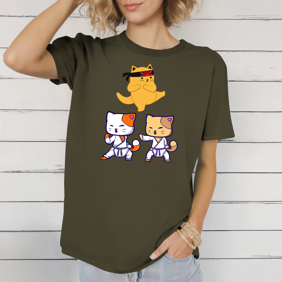 Samuri Kitty Shirt Funny Ninja Cats T-shirt for Funny Cat gifts for Cat Mom gift for Cat Lover T-shirts for Cat Dad gift for Him gifts for Cat Lady Tshirts