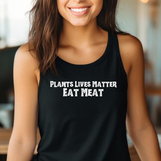 Meat Tank top Funny Anti Vegan gift for Carnivore Tshirt gift for Carnivore Diet T Shirts for Dad gifts for Friends Birthday Bbq Lover Tanks