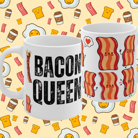 Meat Lover Mug for Bacon Lover gift for Valentines Day gift for Couples gift for Valentine gift Her BACON QUEEN Mug 11oz