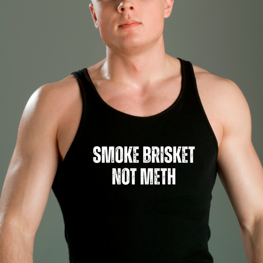 Smoke Brisket Not Meth T-shirt Smoking Meat Shirt for BBQ gifts fro Barbecue Tshirt Meat Lover T-shirts Carnivore Shirts for him gift