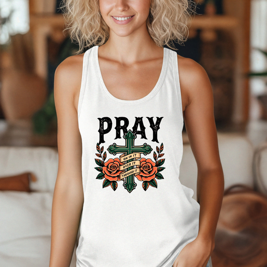Pray Warrior Tank Top Pray tank Top for Christian gift ideas for Christian Tank Top Gym Tank Top Muscle Tees Muscle Shirts Muscle Tank