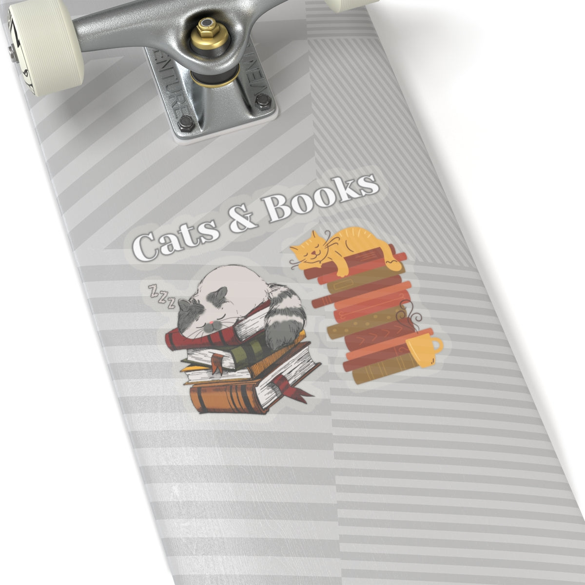 Sticker Cats and Books Stickers for Cat Lover gift for Book Lover Sticker for Book Worm sticker