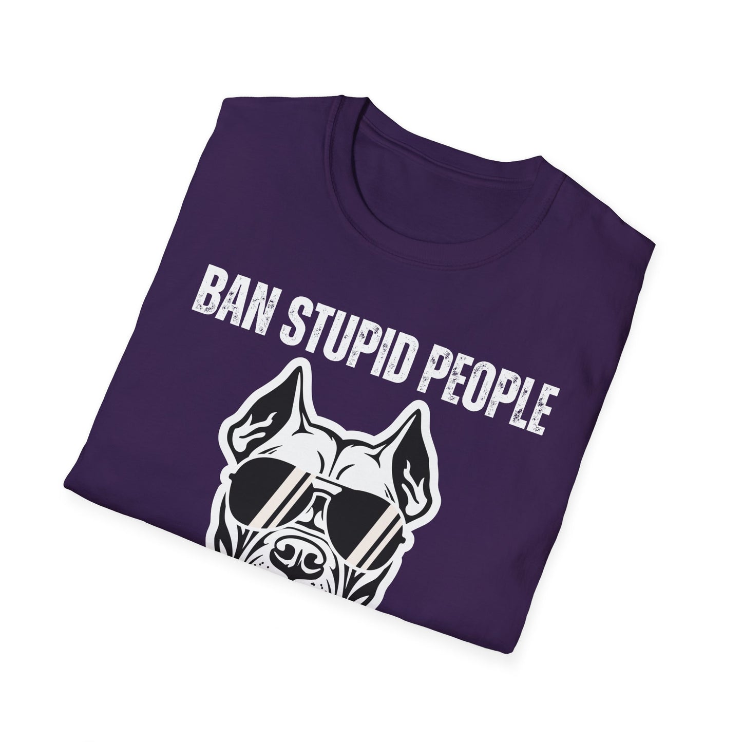 Pit Bull Shirt for Pit Bull Lover gift for Dog Mom gifts for Pit Bulls T-shirt Ban Stupid People Not The Breed T Shirts Funny Dog T-shirts