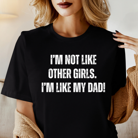 Daddys Girl T-Shirt, Father Daughter Tee, Unique Daddy's Girl Shirt, Family Matching Top, Dad's Little Girl Gift