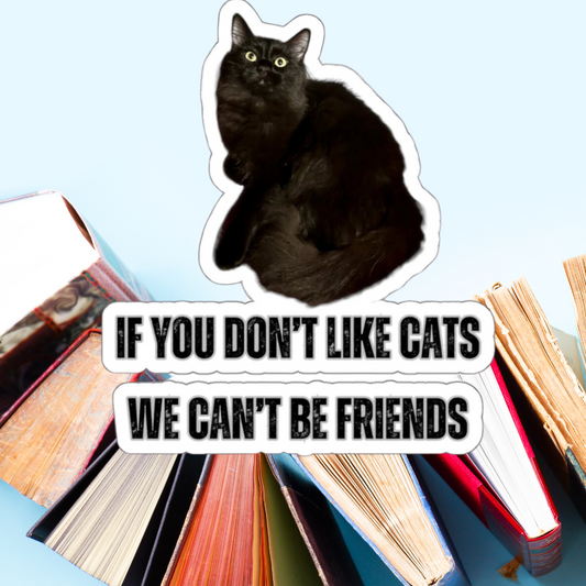 Cute Black Cat Stickers for Cat Lover Sticker for Cat Mom Gift for Cat Lover Cute Cat Sticker Black Cat Sticker
