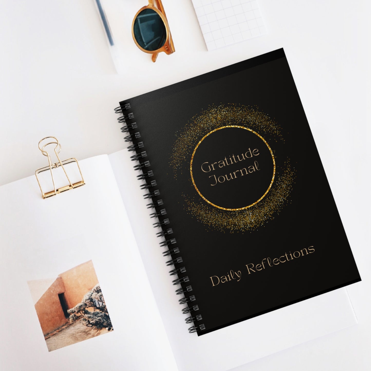 Gratitude Journal - Daily Affirmations Spiral Notebook - Ruled Line