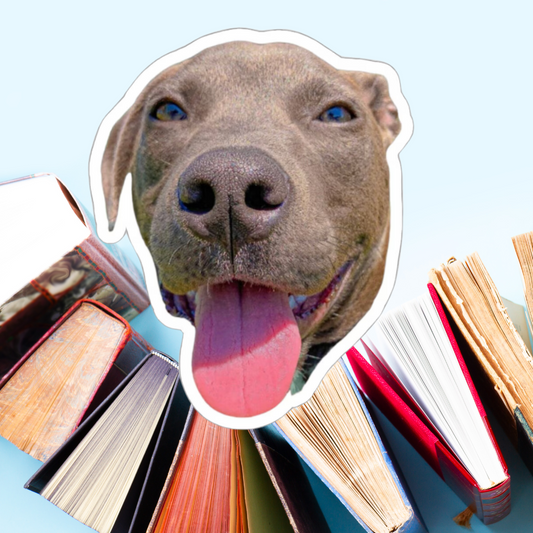 Pit Bull Sticker Cute Dog Stickers for Dog Lover gift for Dog dad gifts for Dog Mom Funny & Cute Pit Bull Dog Sticker Kiss-Cut Stickers