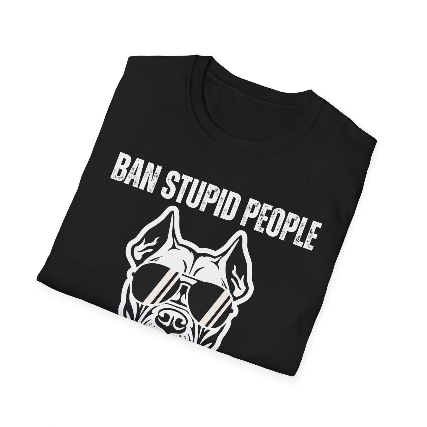Pit Bull Shirt for Pit Bull Lover gift for Dog Mom gifts for Pit Bulls T-shirt Ban Stupid People Not The Breed T Shirts Funny Dog T-shirts