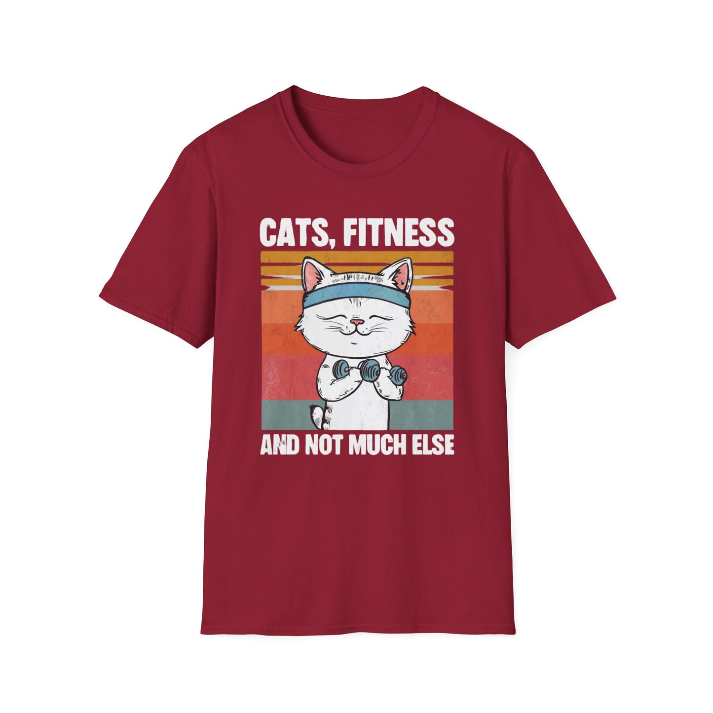 Cat Fitness Shirt for cats Lover gifts for Pet Lovers T-shirt for Gym Rat T Shirt Funny Dog T Shirts CATS Fitness and Not Much Else Tees
