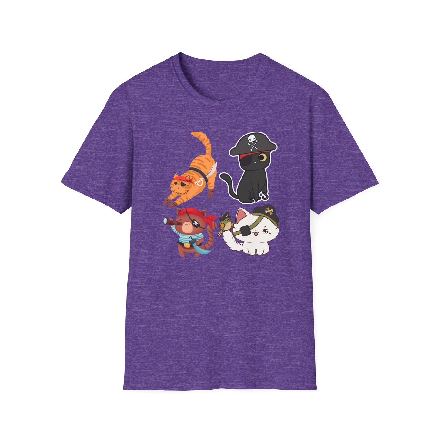 Pirate Cat Shirt for Halloween T-shirts for Funny Cat Halloween gifts Cute Cat Halloween T Shirt for Halloween gift for Cat Lovers gift idea