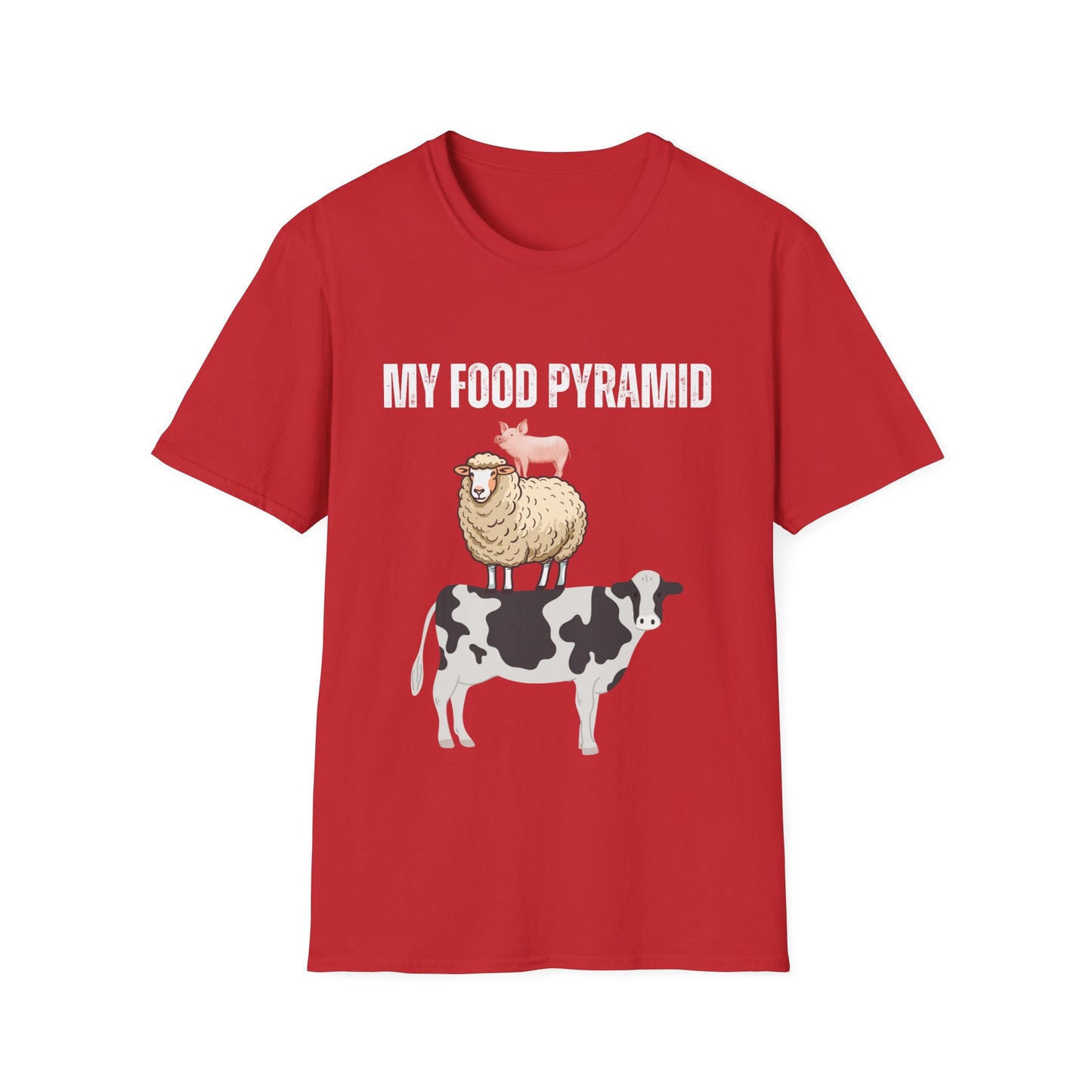 Healthy Diet T-shirt Food Pyramid shirt The Proper Human Diet T Shirt for Carnivore Gift Meat Lover gift