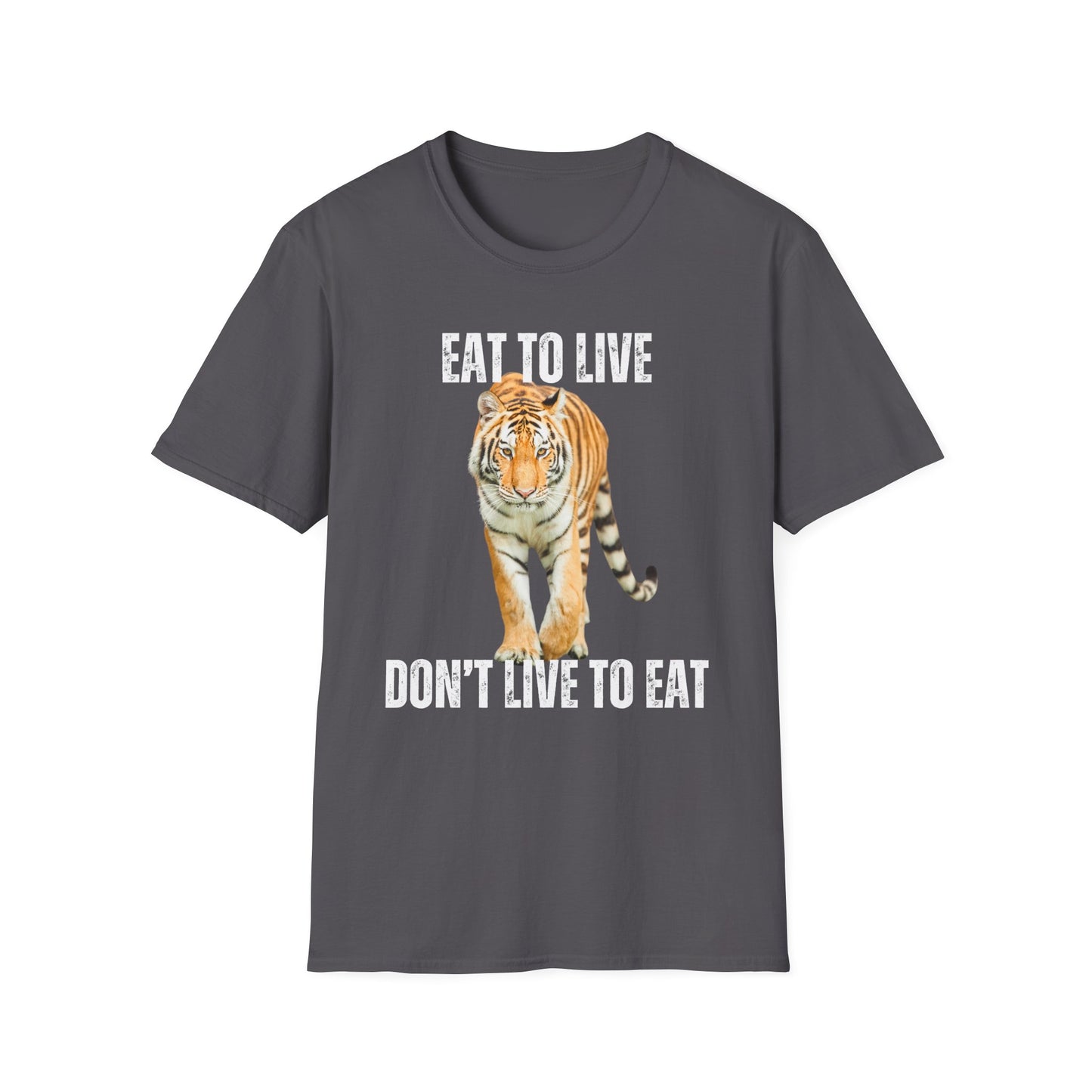 Tiger Carnivore Shirts Healthy Diet Shirt Eat to Live Don't Live to Eat Cool Panther T-shirt for Carnivore gift for Friends