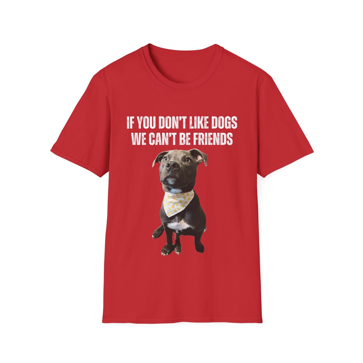 If You Don't Like DOGS We Can't Be Friends T-shirt Pit Bulls Shirt Pit Bull Shirt for Pit Bull Lover Gift Cute Gray Pittie Pibble Shirt