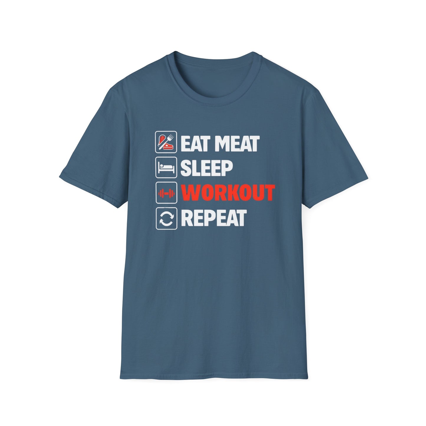 Carnivore Shirt for Working out Lover gifts for Gym T Shirt for Gym Lover gift for Fitness Enthusiast TShirt Eat Meat Sleep Workout Repeat