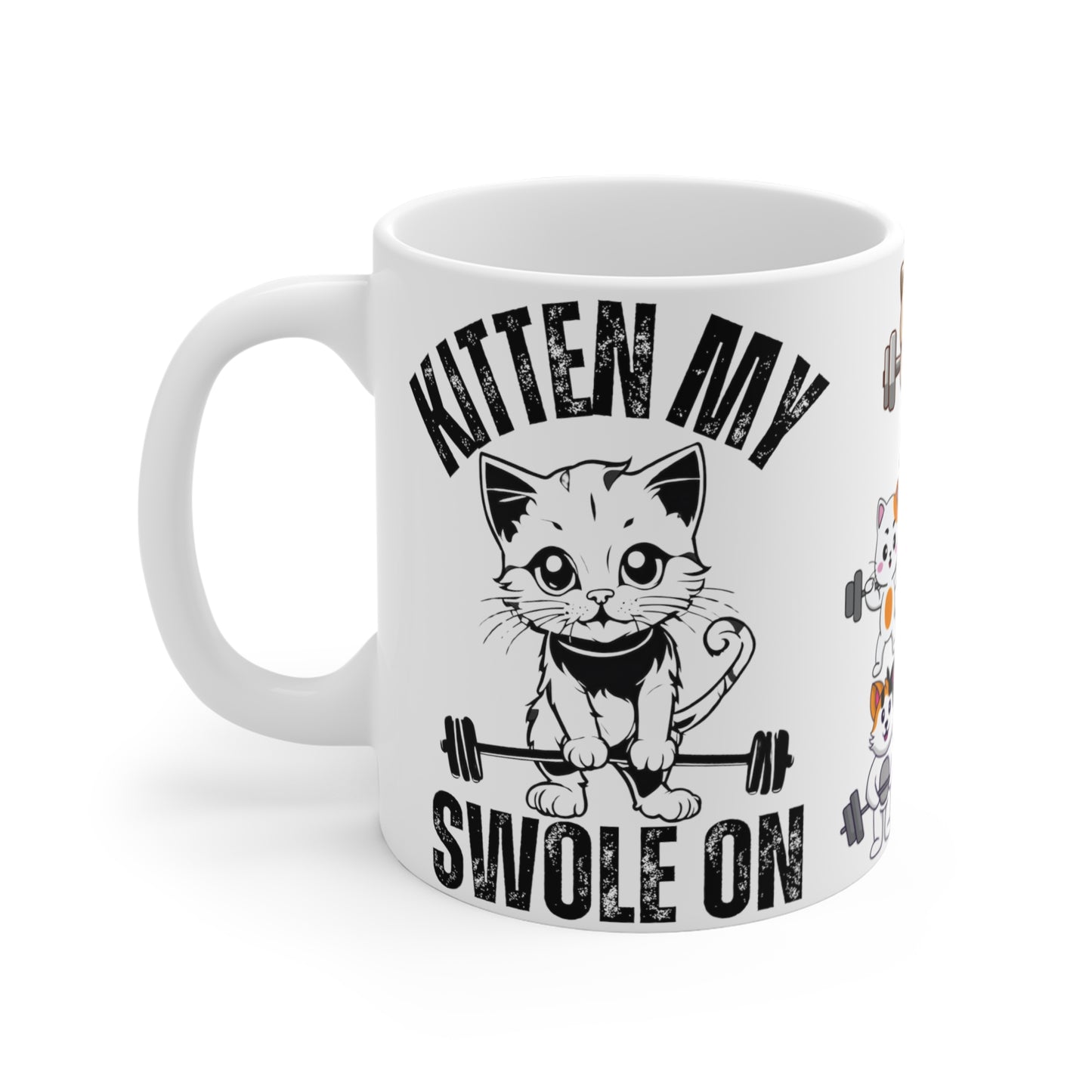 Gym Mug Funny Cats Working Out Mugs Cat Lifting Weights Mug for Coffee Lover gifts for Cat Lover Mug Funny Cat Meme Mug Cat Coffee Cup