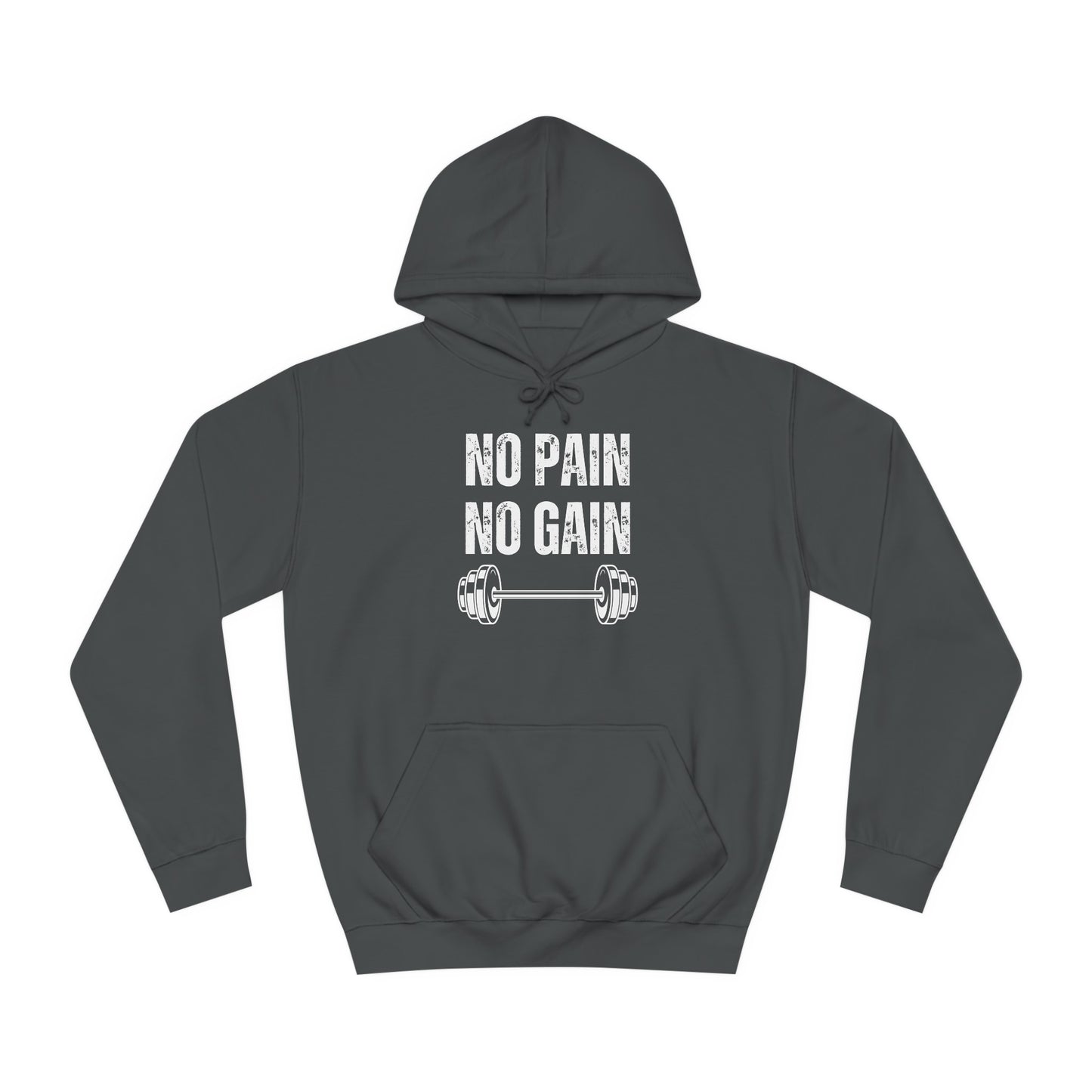 Gym Hoodie for Fitness Lover gift for Workout Lover gift for Powerlifting Hoodie Weightlifting Enthusiast NO PAIN No GAIN Hooded Sweatshirt