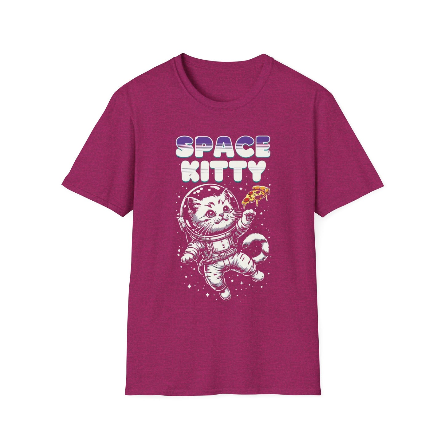 Space Kitty TShirt Funny Cat T-shirt for Funny gifts for Cat Lover T-shirts Funny Cats TShirts Funny Cat Pizza Tee Shirt Space Kitten Tees