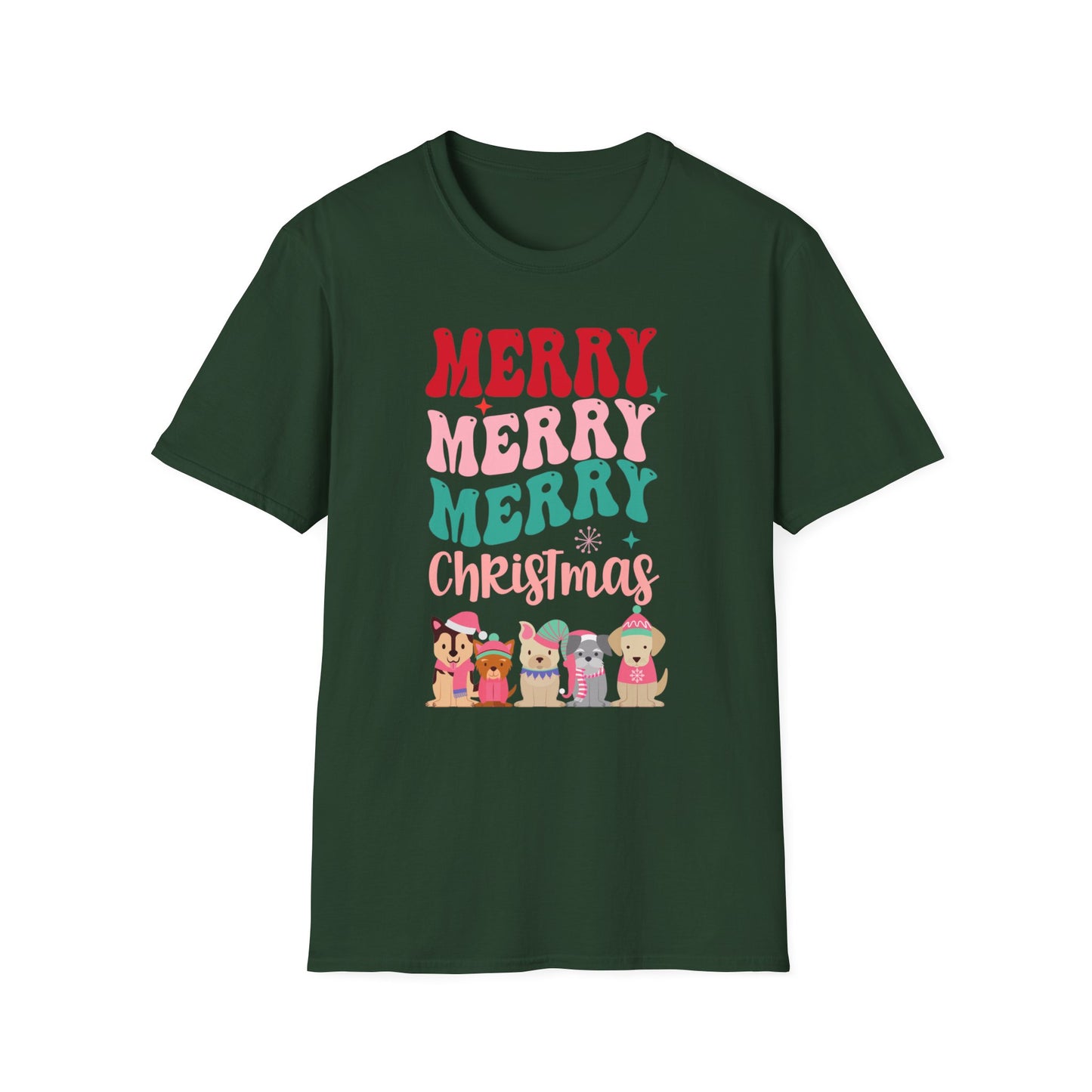 Retro Dog Shirt for Christmas gift for Dog Lover Tshirt Funny Christmas Dog T-shirts Cute Christmas tee Shirts for Dog Mom Tees