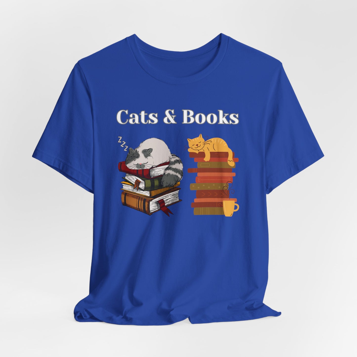 Cat Lover T-shirt for Book Lover gift for Cat Lover gifts for Cat Dad gift for Cat Mom gift - CATS & BOOKS Shirt