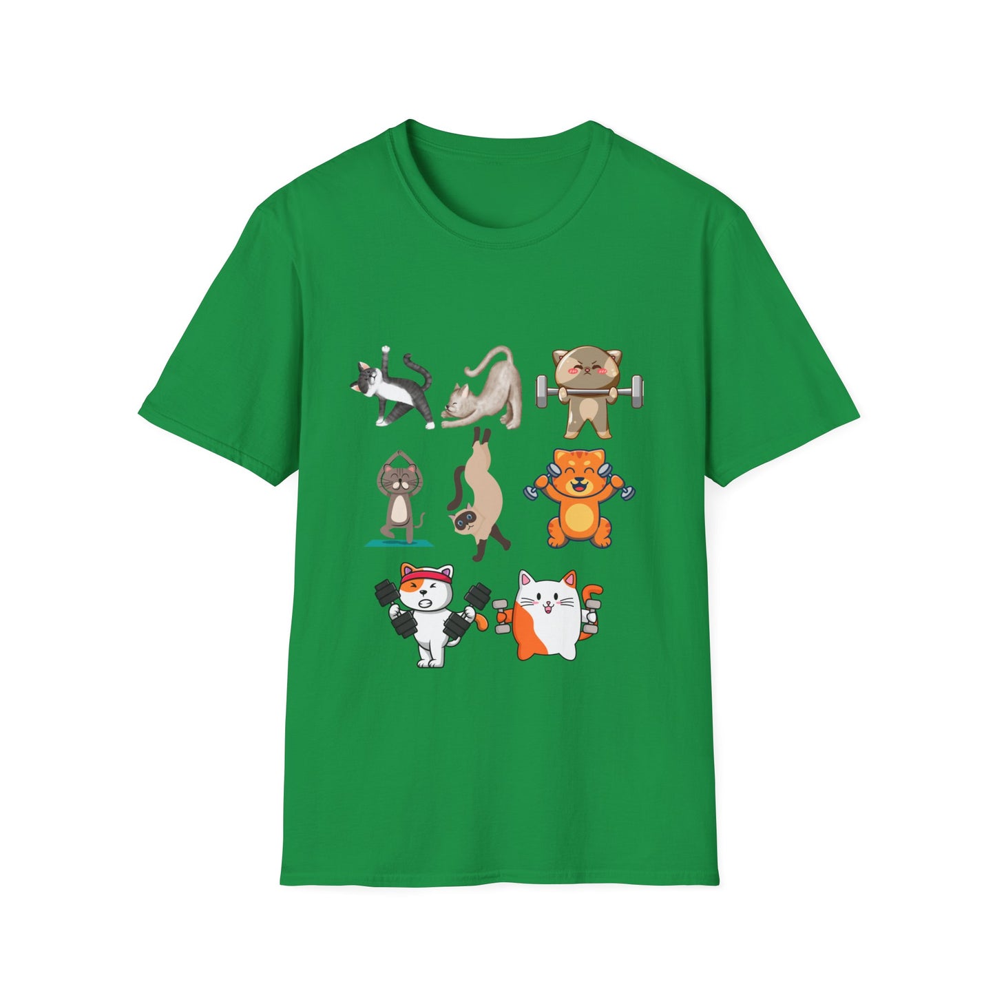 Cats Working out Shirt Cat Doing Yoga T Shirts Funny Gym T-shirt for Fitness Lover gift for Cat Lover gift Funny Cat Shirt Cats Working out T Shirt