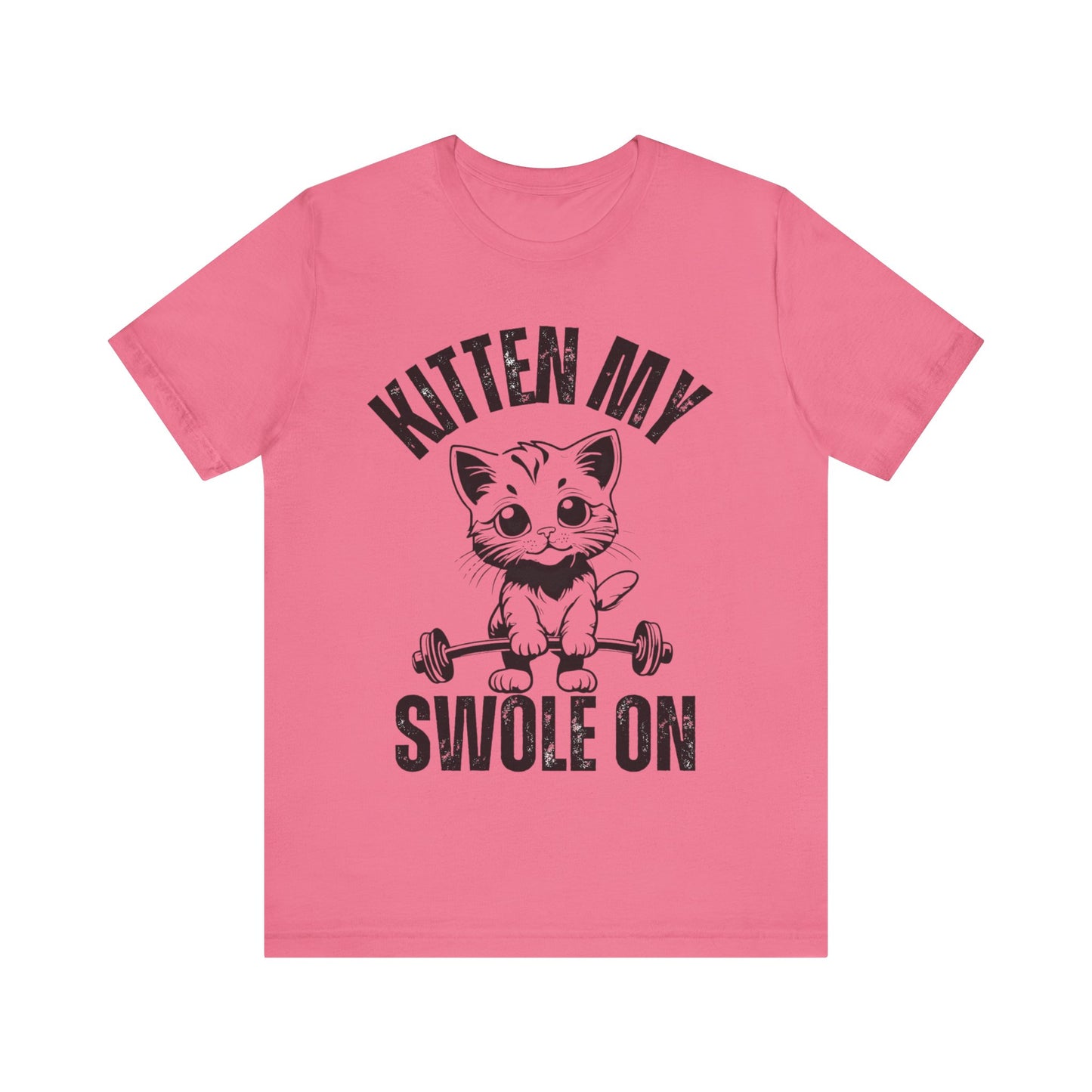 Kitten My Swole On Shirt, Unisex Tee, Gym Workout T-Shirt, Cat Lover Gift, Fitness Apparel