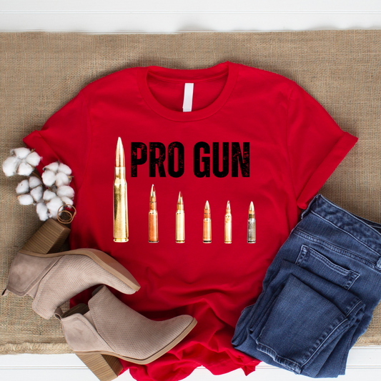 Pro Gun Shirt or Gun Lover gift for Pro Gun gift for Him, Gun T Shirt for dad gift, Gun T-shirt, Bullet Shirt