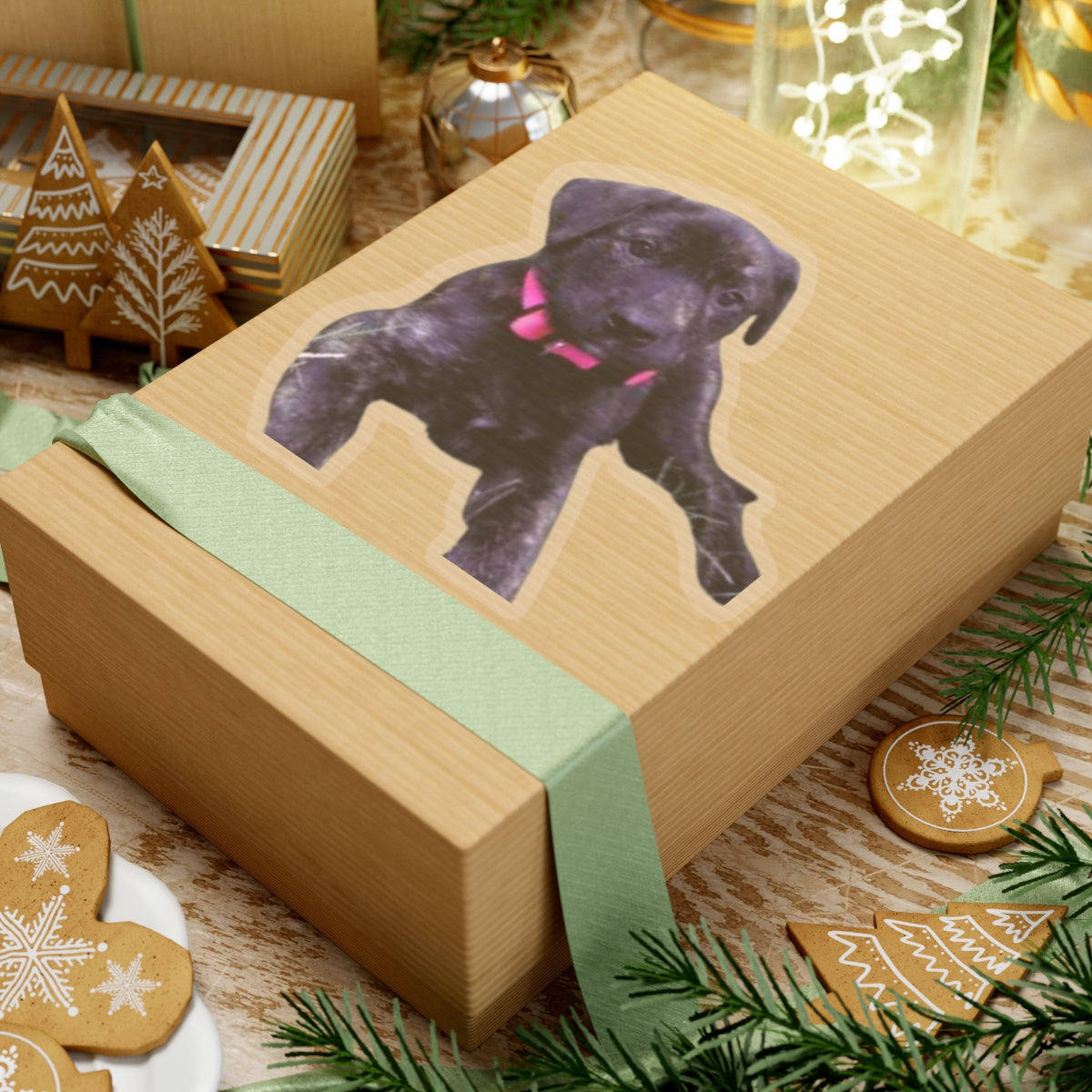 Cute Puppy Sticker for Dog Dad gifts Brindle Dog Sticker for Dog Lover Gift Dog Mom Gift