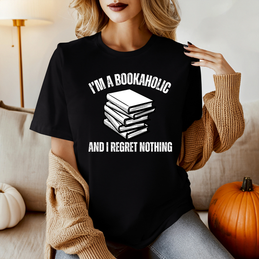 Bookaholic tshirt for book addicts shirt Book Addict T-shirt for Reading Lover T-shirts Book Lover Shirts Bookworm gift ideas for reading