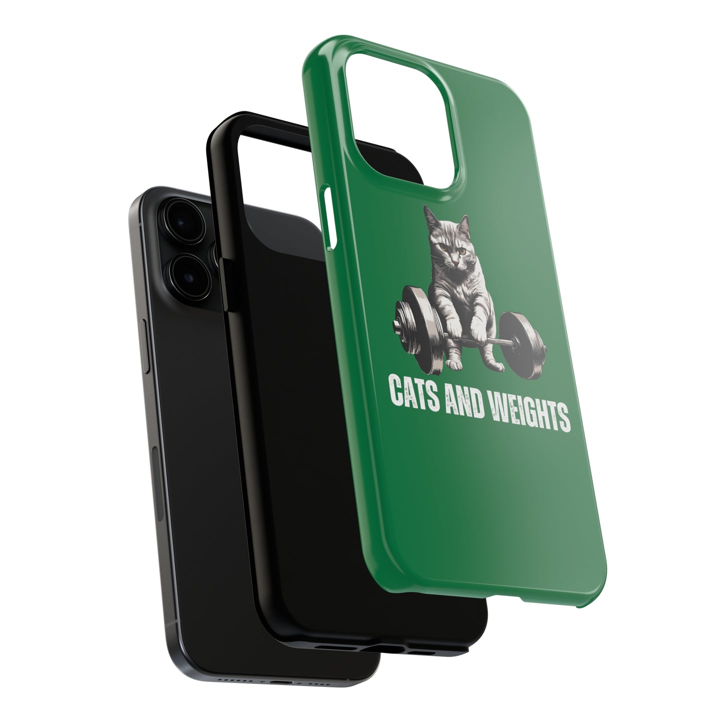 CATS & Weights iPhone case for Gym Lover gift for Cat Lover gifts for Fitness Lover Funny Cat Phone case Workout case