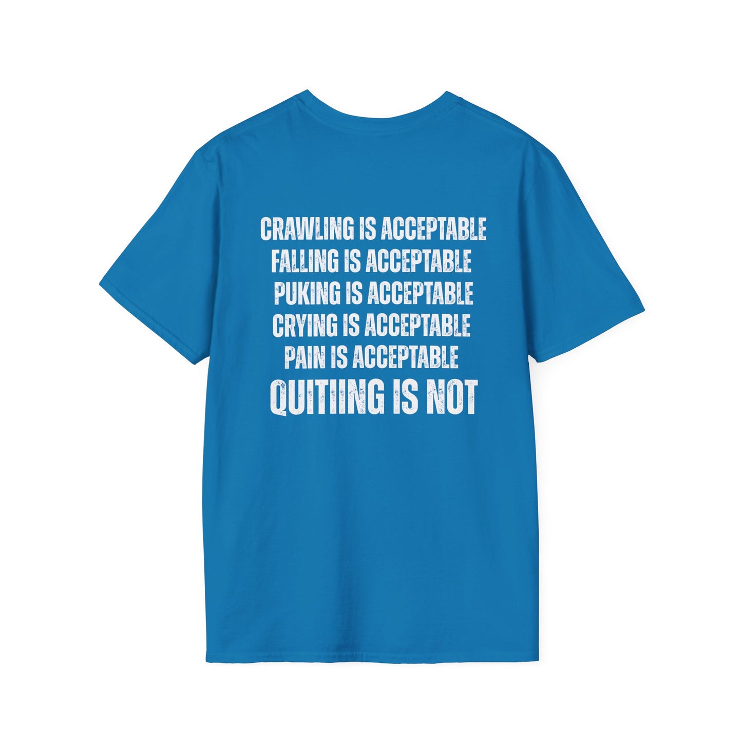 Motivational Gym Tee Never Quite t-shirt Don't Give Up Tees Workout Shirt, Fitness Top, Inspirational Athletic Tee, Exercise T-Shirt