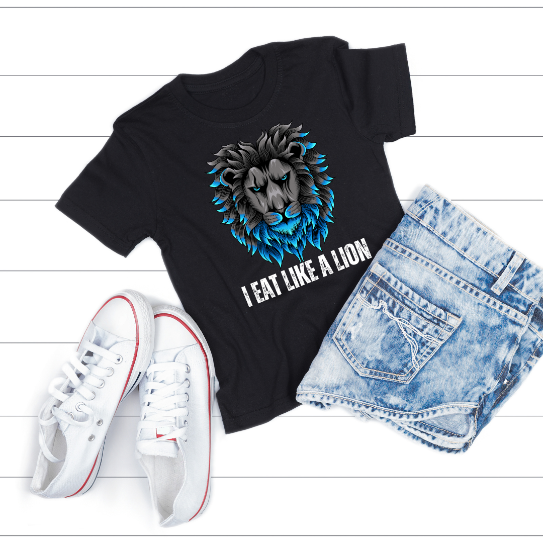 I Eat Like A Lion T Shirts Lion Diet T-shirt for Carnivore gift for Lion Lover gift Healthy Diet Shirt Carnivore Diet T shirt Funny Tee