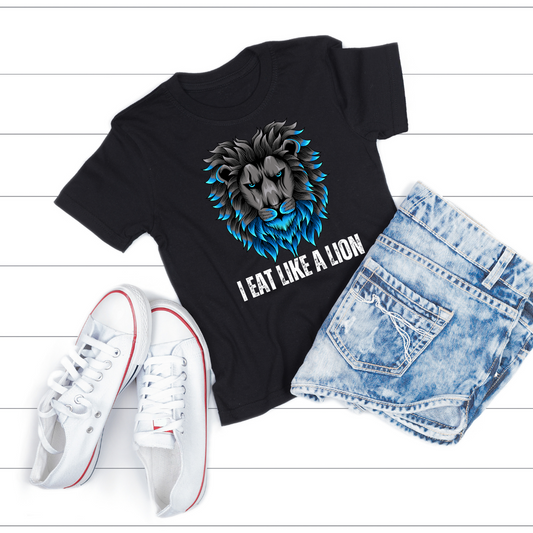 I Eat Like A Lion T Shirts Lion Diet T-shirt for Carnivore gift for Lion Lover gift Healthy Diet Shirt Carnivore Diet T shirt Funny Tee