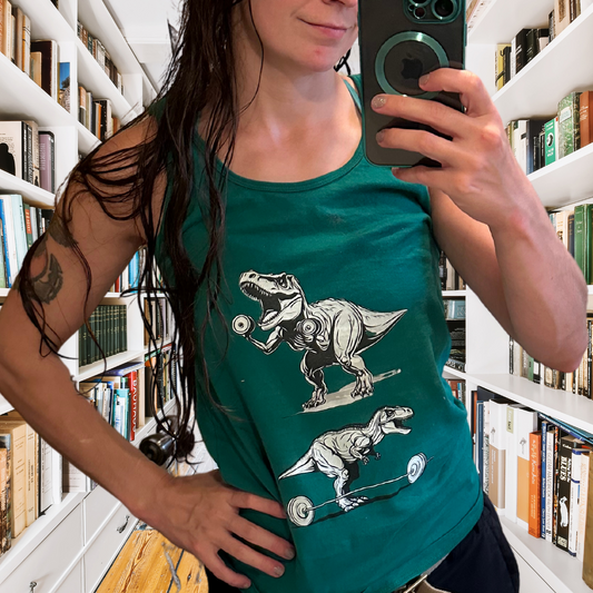 Funny T-Rex Lifting Weights Tank Top for Gym gift Workout enthusiast T-shirt Funny Workout Top for Dinosaur Lover gift for Gym Rat Shirt