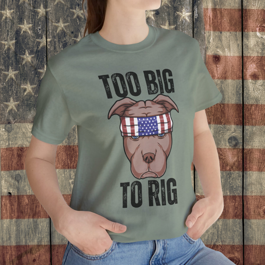 Too Big To Rig T-shirt for Election Shirts Trump Shirt 2024 Elections Conservative gifts for Republican gift