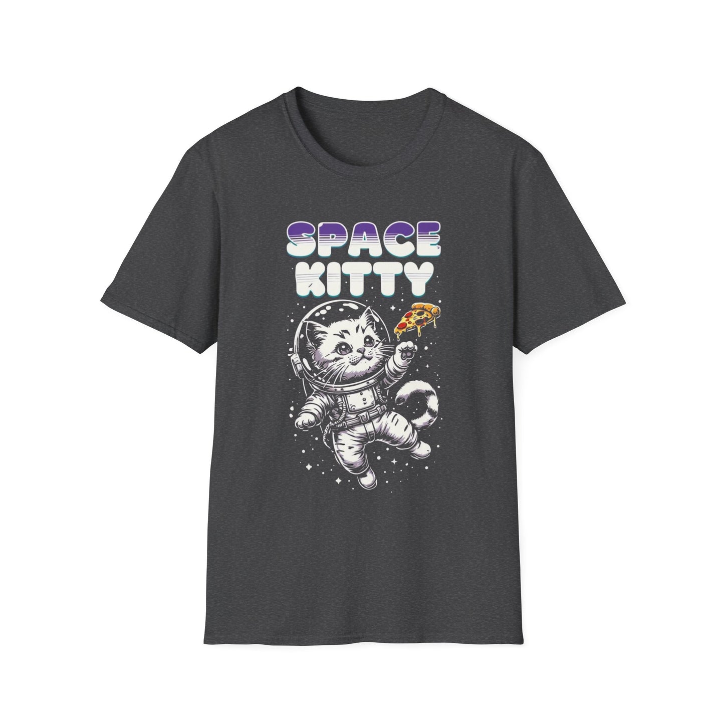 Space Kitty TShirt Funny Cat T-shirt for Funny gifts for Cat Lover T-shirts Funny Cats TShirts Funny Cat Pizza Tee Shirt Space Kitten Tees