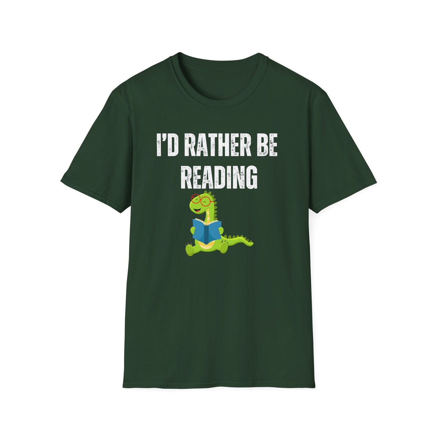Bookish Shirts for Dragon Lover gift for Book Lover gifts for Bookworm T Shirt I'd Rather Be Reading Shirt Dragons Reading a Book T-shirt