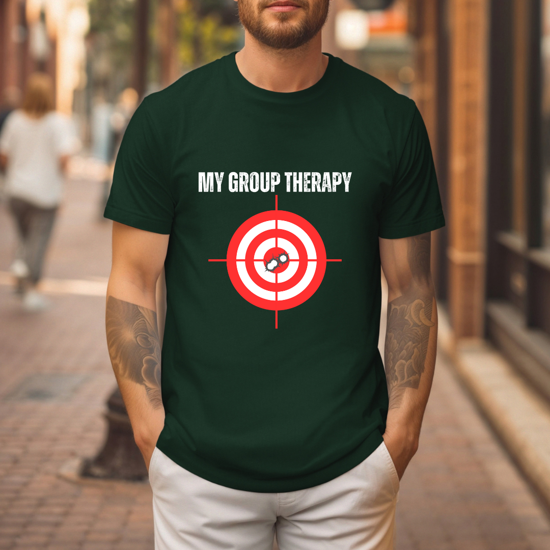 My Group Therapy Gun T Shirts Funny Gun Shirt for Shooting  gift for hunting gift for hunter gifts for Patriot gift for Pro Gun Shirt