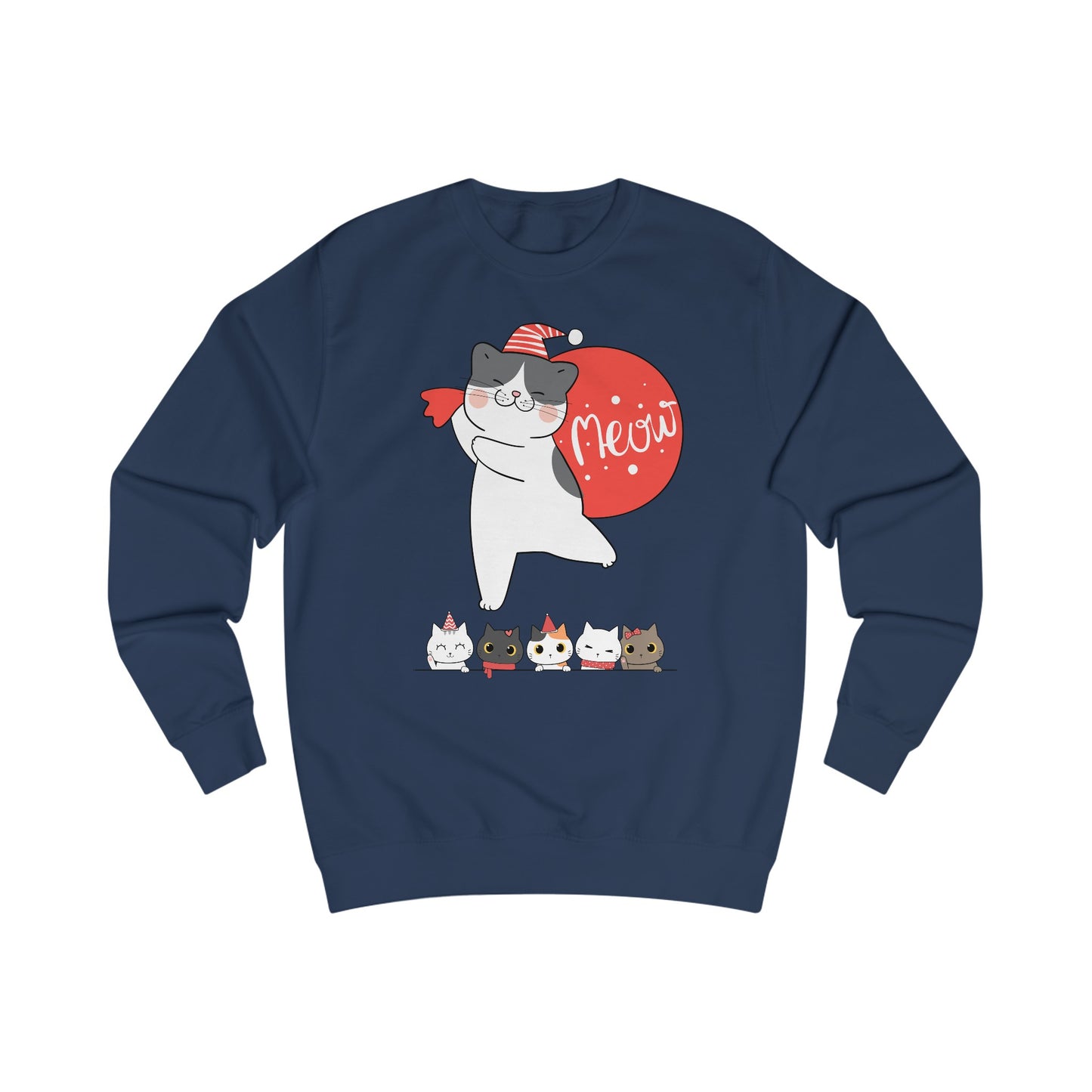 Funny Christmas Sweatshirt for Cat Lover present for Christmas Cat Sweater for Women's gifts for Christmas Sweatshirts for Winter gifts