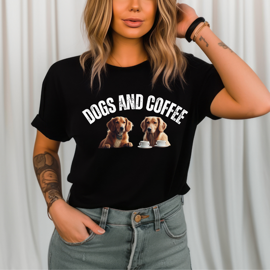 Golden Retriever T-shirt for Golden Retriever Lover gift for Coffee Lover gifts Funny Dog Shirts for Golden Retriever Dog T-shirts for Dog mom gift